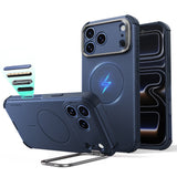 Husă pentru iPhone 17 Pro / iPhone 18 Pro, ESR Cyber Armor Kickstand, Albastră