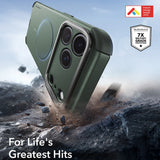 Husă pentru iPhone 17 Pro / iPhone 18 Pro, ESR Cyber Armor Kickstand, Verde