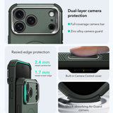 Husă pentru iPhone 17 Pro / iPhone 18 Pro, ESR Cyber Armor Kickstand, Verde