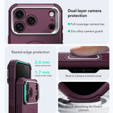 Husă pentru iPhone 17 Pro / iPhone 18 Pro, ESR Cyber Armor Kickstand, Bordo mat
