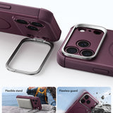 Husă pentru iPhone 17 Pro / iPhone 18 Pro, ESR Cyber Armor Kickstand, Bordo mat