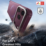 Husă pentru iPhone 17 Pro / iPhone 18 Pro, ESR Cyber Armor Kickstand, Bordo mat