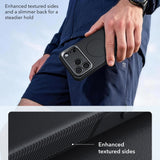 Husă pentru iPhone 17 Pro / iPhone 18 Pro, ESR Cyber Armor Kickstand, Neagră