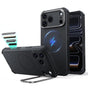 Husă pentru iPhone 17 Pro / iPhone 18 Pro, ESR Cyber Armor Kickstand, Neagră