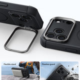 Husă pentru iPhone 17 Pro / iPhone 18 Pro, ESR Cyber Armor Kickstand, Neagră
