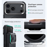 Husă pentru iPhone 17 Pro / iPhone 18 Pro, ESR Cyber Armor Kickstand, Neagră