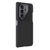 Husă pentru Samsung Galaxy Z Fold7, Nillkin CarboProp Magnetic, cu decupaj cameră și S Pen, Neagră