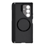 Husă pentru Samsung Galaxy Z Fold7, Nillkin CarboProp Magnetic, cu decupaj cameră și S Pen, Neagră
