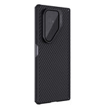 Husă pentru Samsung Galaxy Z Fold7, Nillkin CarboProp Magnetic, cu capac lentile transparent, Neagră