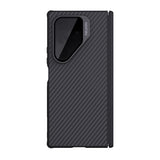 Husă pentru Samsung Galaxy Z Fold7, Nillkin CarboProp Magnetic, cu capac lentile transparent, Neagră