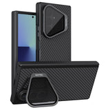 Husă pentru Samsung Galaxy Z Fold8 Ultra, Nillkin CarboProp Magnetic, cu capac lentilă transparent, Neagră