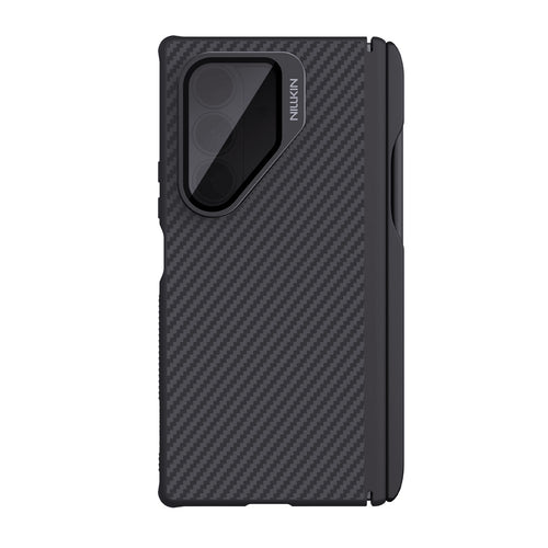 Husă pentru Samsung Galaxy Z Fold7, Nillkin CarboProp Magnetic, cu capac lentilă transparent și slot S Pen, Neagră