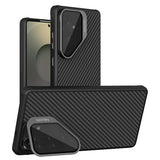 Husă pentru Samsung Galaxy S25 Ultra, Nillkin CarboProp Magnetic with Transparent Lens Cover, Neagră