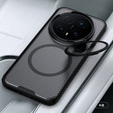 Husă pentru Honor Magic8 Pro, Nillkin CamShield Prop Magnetic, Transparentă Neagră