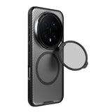 Husă pentru Honor Magic8 Pro, Nillkin CamShield Prop Magnetic, Transparentă Neagră
