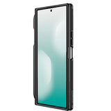 Husă pentru Samsung Galaxy Z Fold7, Nillkin CamShield Prop Magnetic, cu capac obiectiv și suport S Pen, Negru transparent