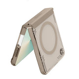 Husă pentru Samsung Galaxy Z Flip7, Nillkin Iceblade Magnetic, Maro