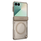 Husă pentru Samsung Galaxy Z Flip7, Nillkin Iceblade Magnetic, Maro