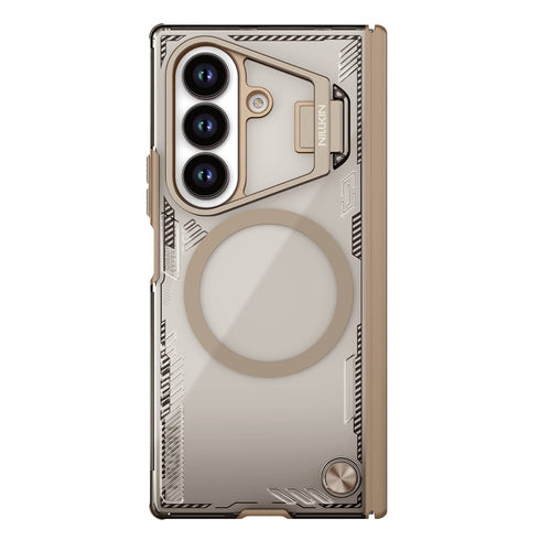 Husă pentru Samsung Galaxy Z Fold7, Nillkin Iceblade Prop Magnetic, cu decupaj camera, Maro