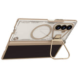 Husă pentru Samsung Galaxy Z Fold7, Nillkin Iceblade Prop Magnetic, cu decupaj camera, Maro