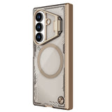 Husă pentru Samsung Galaxy Z Fold7, Nillkin Iceblade Prop Magnetic, cu decupaj camera, Maro