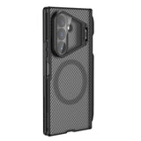Husă pentru Samsung Galaxy Z Fold8 Ultra, Nillkin CamShield Pro Magnetic, cu capac obiectiv și suport S Pen, Neagră transparentă