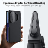 Husă pentru Samsung Galaxy Z Fold7, Nillkin CamShield Prop, cu capac obiectiv transparent și S Pen, Neagră