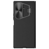 Husă pentru Samsung Galaxy Z Fold7, Nillkin CamShield Prop, cu capac metalic obiectiv, Neagră