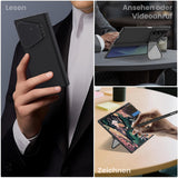 Husă pentru Samsung Galaxy Z Fold8 Ultra, Nillkin CamShield Pro Magnetic, cu capac obiectiv și suport S Pen, Neagră