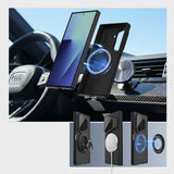 Husă pentru Samsung Galaxy Z Fold8 Ultra, Nillkin CamShield Pro Magnetic, cu capac obiectiv și suport S Pen, Neagră
