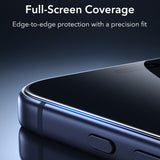 Folie telefon pentru iPhone 18 Pro Max, ESR Privacy Armorite UltraFit, set 2 bucăți, Neagră