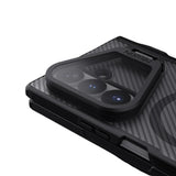 Husă pentru Samsung Galaxy Z Fold8 Ultra, Nillkin CamShield Pro Magnetic, cu capac obiectiv și suport S Pen, Neagră transparentă