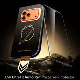 Folie telefon pentru iPhone 17 Pro Max / iPhone 18 Pro Max, ESR Armorite Pro UltraFit, Neagră