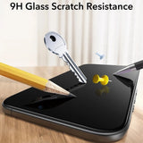 Folie telefon pentru iPhone 18 Pro, ESR Privacy Tempered Glass UltraFit Classic, set 3 bucăți, Neagră