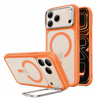 Husa telefon pentru iPhone 17 Pro Max / iPhone 18 Pro Max, ESR Classic Hybrid HaloLock Kickstand, Portocalie mata