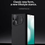 Husă pentru Samsung Galaxy Z Fold7, Nillkin CamShield Prop, cu capac metalic obiectiv, Neagră