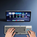 Tastatură wireless Dux Ducis Keyboard Fold-Style, Bluetooth 5.2, USB-C, 180mAh, Layout Engleza, Neagra