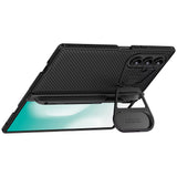 Husă pentru Samsung Galaxy Z Fold7, Nillkin CamShield Prop, cu capac metalic obiectiv și S Pen, Neagră