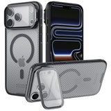 Husă pentru iPhone 17 Pro Max / iPhone 18 Pro Max, Nillkin CamShield Prop Magnetic, Negru transparent