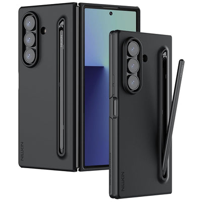 Husă pentru Samsung Galaxy Z Fold7, Nillkin Flex Pure Fold cu Stylus Pen, Neagră