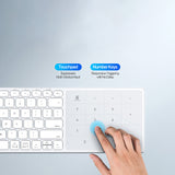 Tastatură wireless Dux Ducis LK Series, Bluetooth 5.0, USB-C, 500mAh, Layout Engleza, Neagra