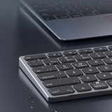Tastatură wireless Dux Ducis LK Series, Bluetooth 5.0, USB-C, 180mAh, Layout Engleza, Alba