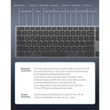Tastatură wireless Dux Ducis LK Series, Bluetooth 5.0, USB-C, 180mAh, Layout Engleza, Neagra