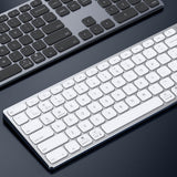 Tastatură wireless Dux Ducis LK Series, Bluetooth 5.0, USB-C, 180mAh, Layout Engleza, Neagra