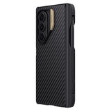 Husă pentru Samsung Galaxy Z Fold7, Nillkin Synthetic Fiber Pro Magnetic (with S Pen), Aurie