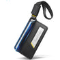 Portofel Spigen Universal Luggage Tag LF510, Premium Velo Leather, Inchidere Magnetica, Velcro Double Lock, Negru