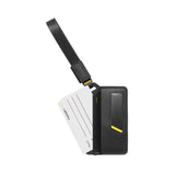 Portofel Spigen Universal Luggage Tag LF510, Premium Velo Leather, Inchidere Magnetica, Velcro Double Lock, Negru