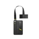 Portofel Spigen Universal Luggage Tag LF510, Premium Velo Leather, Inchidere Magnetica, Velcro Double Lock, Negru