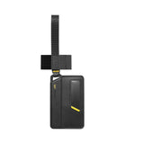 Portofel Spigen Universal Luggage Tag LF510, Premium Velo Leather, Inchidere Magnetica, Velcro Double Lock, Negru