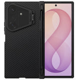 Husă pentru Samsung Galaxy Z Fold8 Ultra, Nillkin CamShield Pro Magnetic, cu capac obiectiv și suport S Pen, Neagră